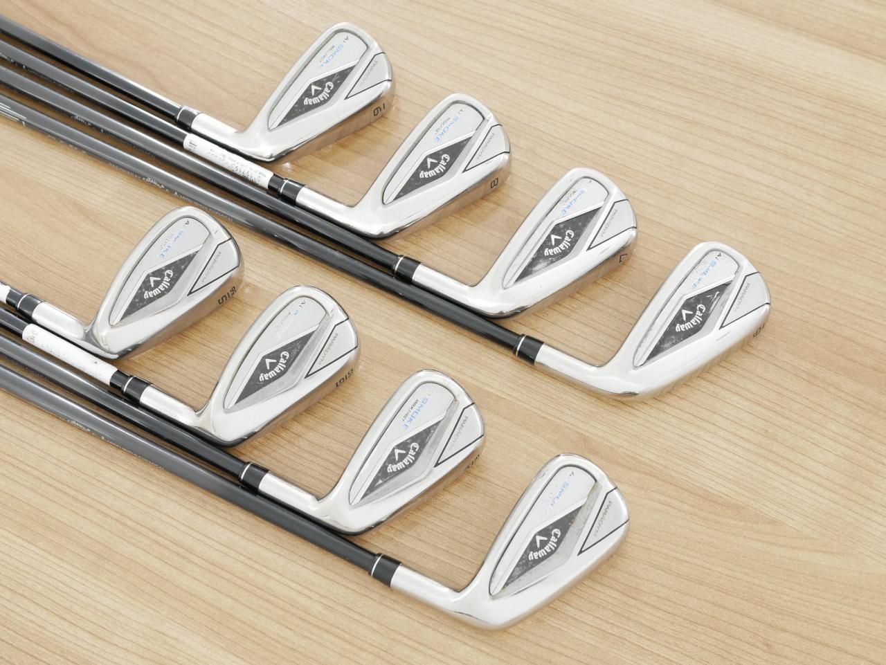 Iron set : Callaway : ชุดเหล็ก Callaway Paradym Ai Smoke Max Fast (ออกปี 2024 ตีง่ายมาก ไกล Japan Spec.) มีเหล็ก 6-Pw,Aw,Gw,Sw (8 ชิ้น) ก้านกราไฟต์ Fujikura TENSEI 40 Flex R