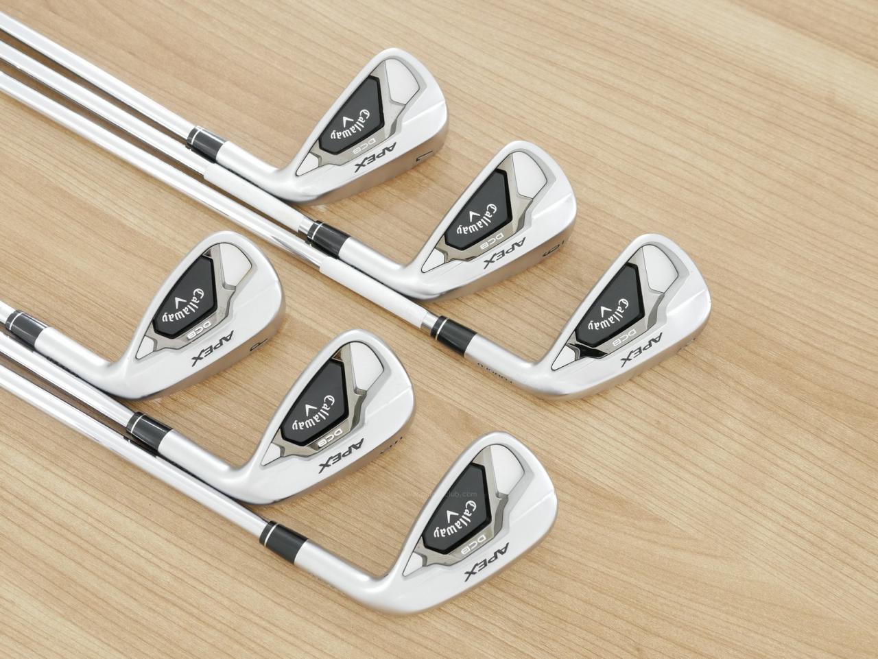 Iron set : Callaway : ชุดเหล็ก Callaway APEX DCB Forged (ปี 2022) มีเหล็ก 5-Pw (6 ชิ้น) ก้านเหล็ก NS Pro ZELOS 7 Flex S