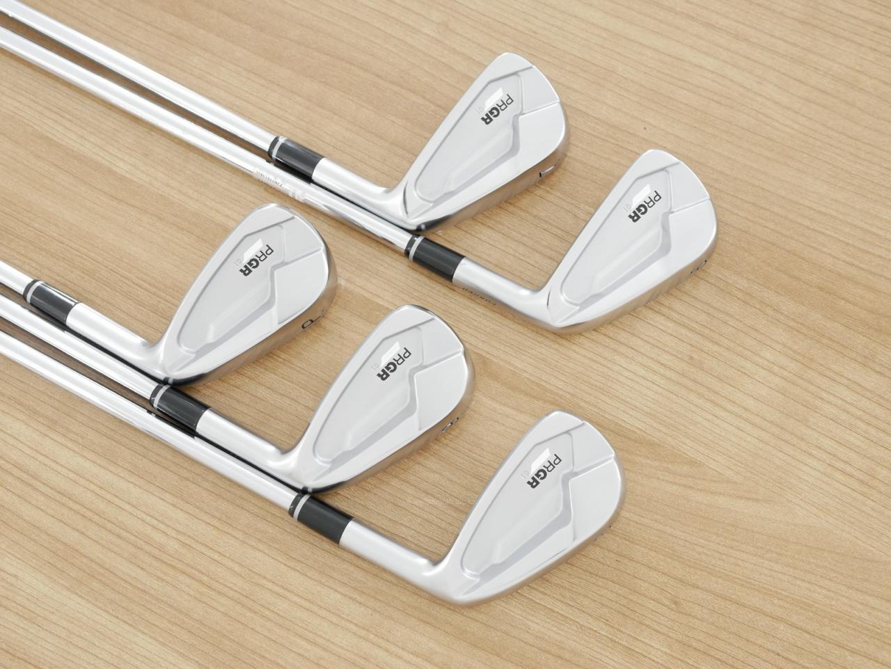 Iron set : PRGR : ชุดเหล็ก PRGR 01 Forged (ปี 2024 นุ่มมากๆ) มีเหล็ก 6-Pw (5 ชิ้น) ก้านเหล็ก NS Pro 095 Flex S