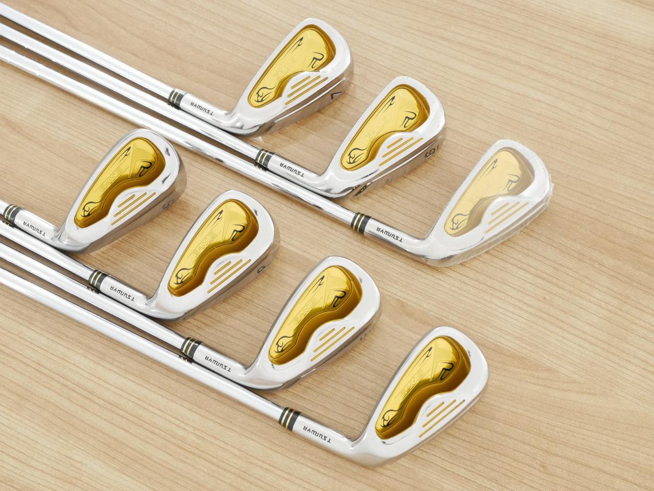 Iron set : Tsuruya : ชุดเหล็ก Tsuruya SW-9 มีเหล็ก 5-Pw,Sw (7 ชิ้น) ก้านเหล็ก NS Pro 950 Flex R