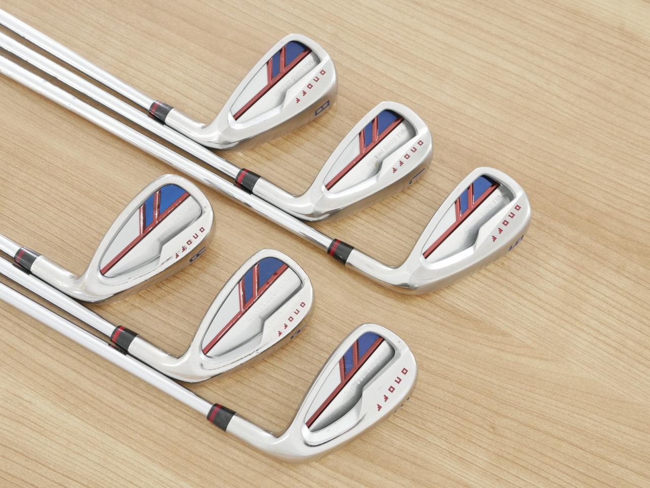 Iron set : Daiwa : ชุดเหล็ก Daiwa OnOff AKA (ออกปี 2021 หน้าเด้ง Maraging ยืดยุบได้ ตีง่าย นุ่ม ไกลมากๆ) มีเหล็ก 6-Pw,Aw (6 ชิ้น) ก้านเหล็ก NS Pro 950 NEO Flex S