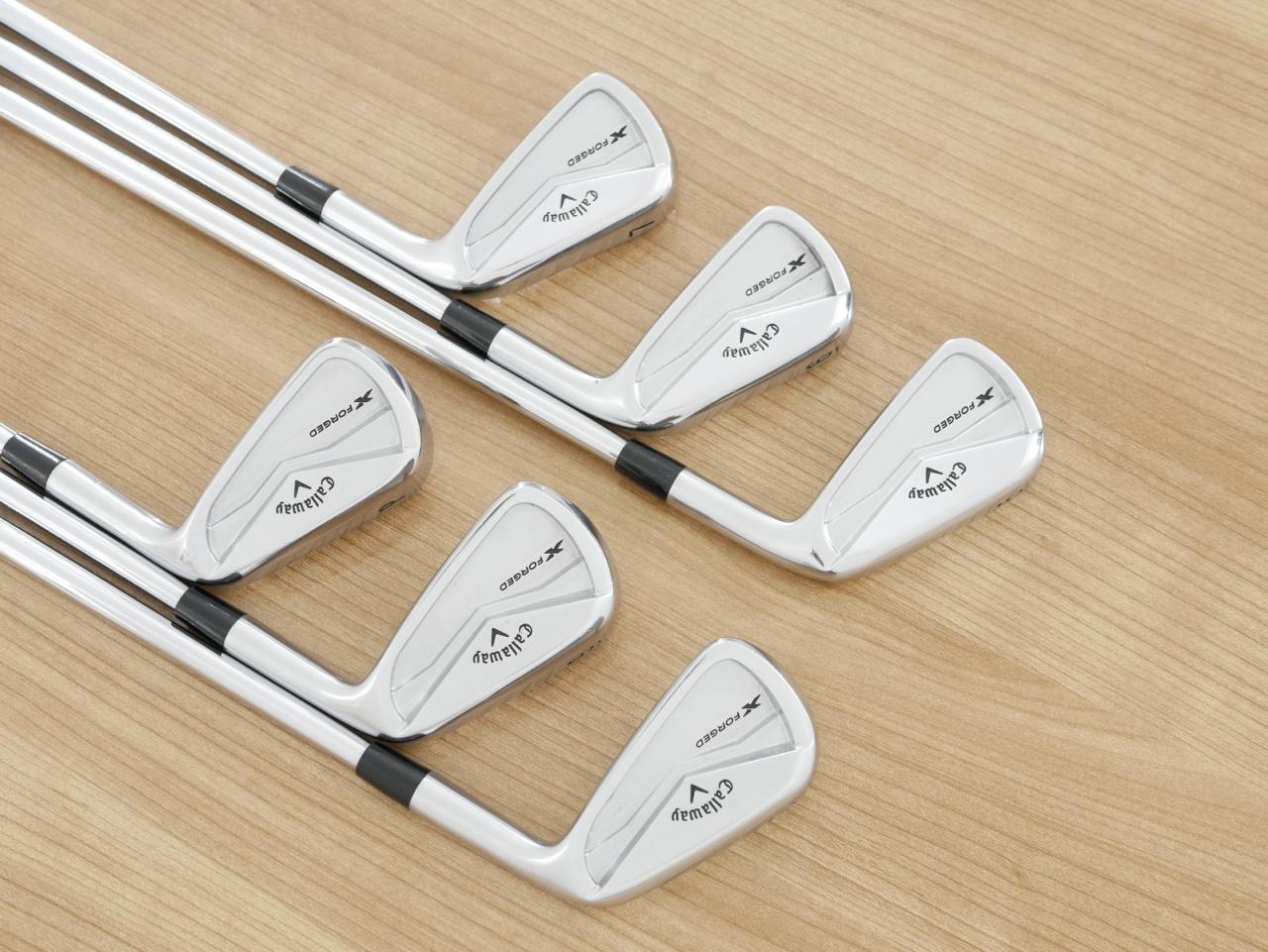 Iron set : Callaway : ชุดเหล็ก Callaway X Forged (รุ่นล่าสุด ปี 2024 นุ่ม แน่น หล่อมาก) มีเหล็ก 5-Pw (6 ชิ้น) ก้านเหล็ก NS Pro Modus 120 Flex S