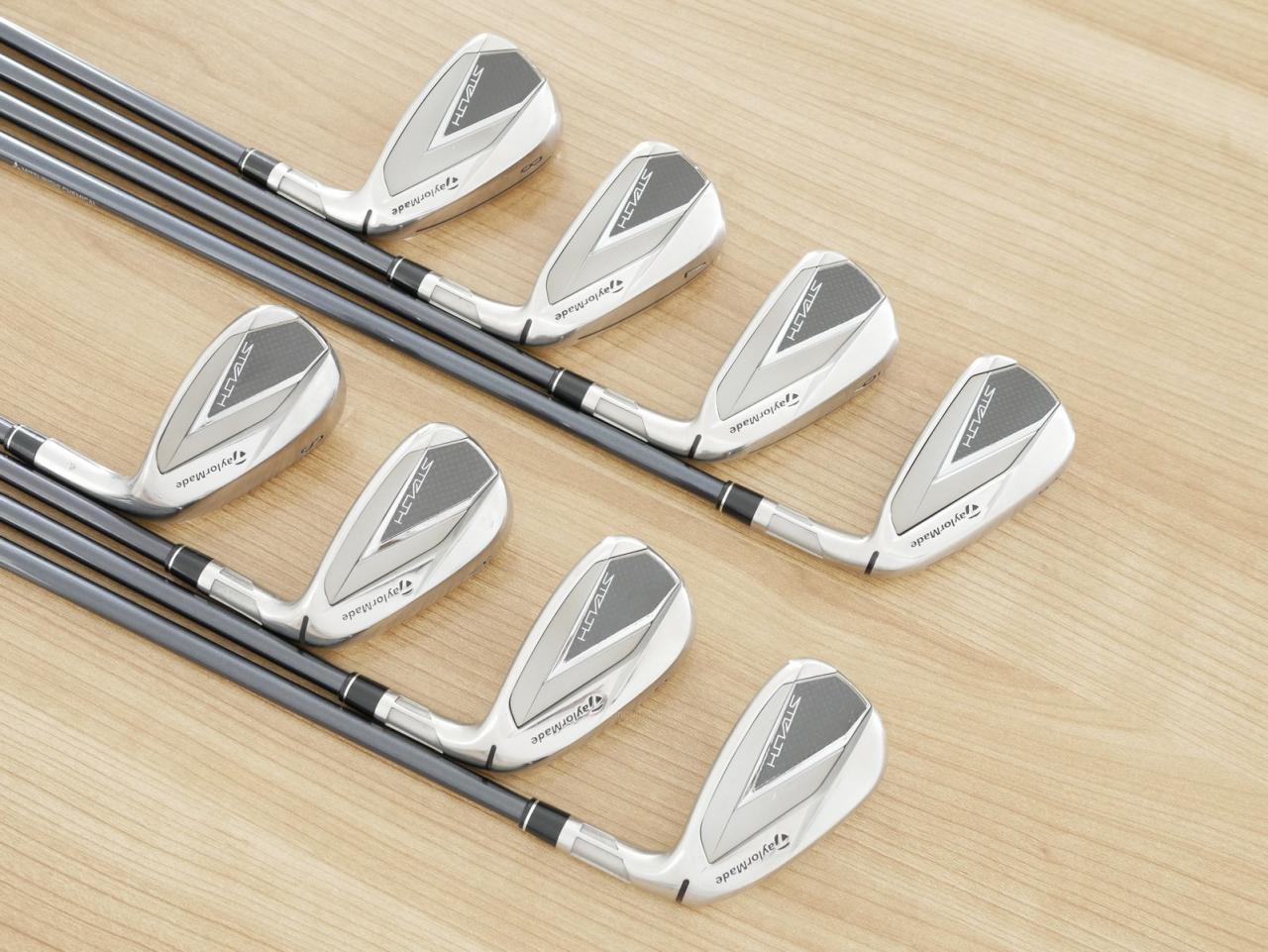 Iron set : Taylormade : ชุดเหล็ก Taylormade Stealth (ออกปี 2022 Japan Spec.) มีเหล็ก 5-Pw,Aw,Sw (8 ชิ้น) ก้านกราไฟต์ Mitsubishi Tensei TM60 Flex S