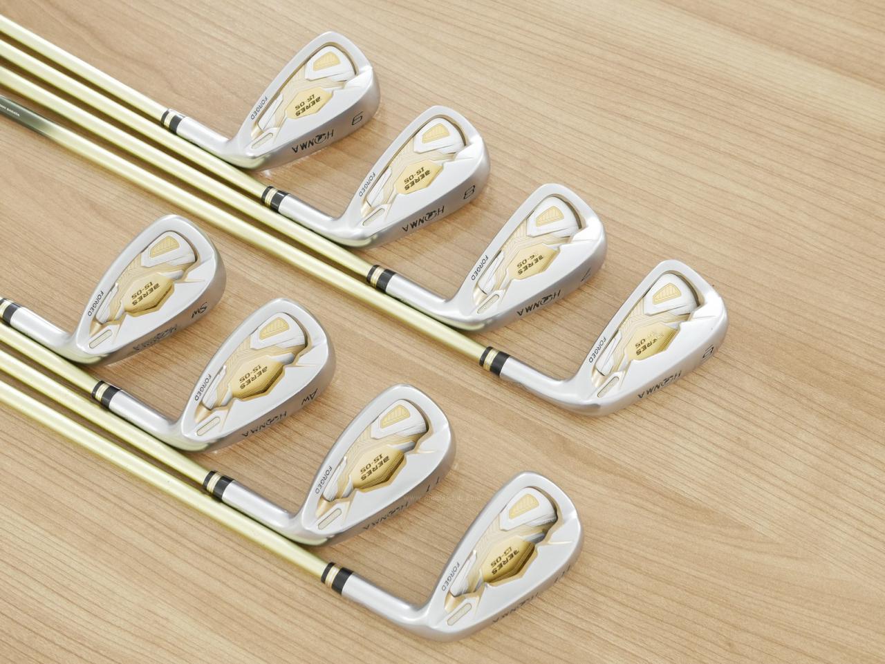 Iron set : Honma : ชุดเหล็ก Honma Beres IS-05 Forged (ปี 2017) มีเหล็ก 6-11,Aw,Sw (8 ชิ้น ระยะเทียบเท่า 5-Pw,Aw,Sw ของรุ่นอื่นๆ) ก้าน ARMRQ ∞ (48) Flex R (2 ดาว)