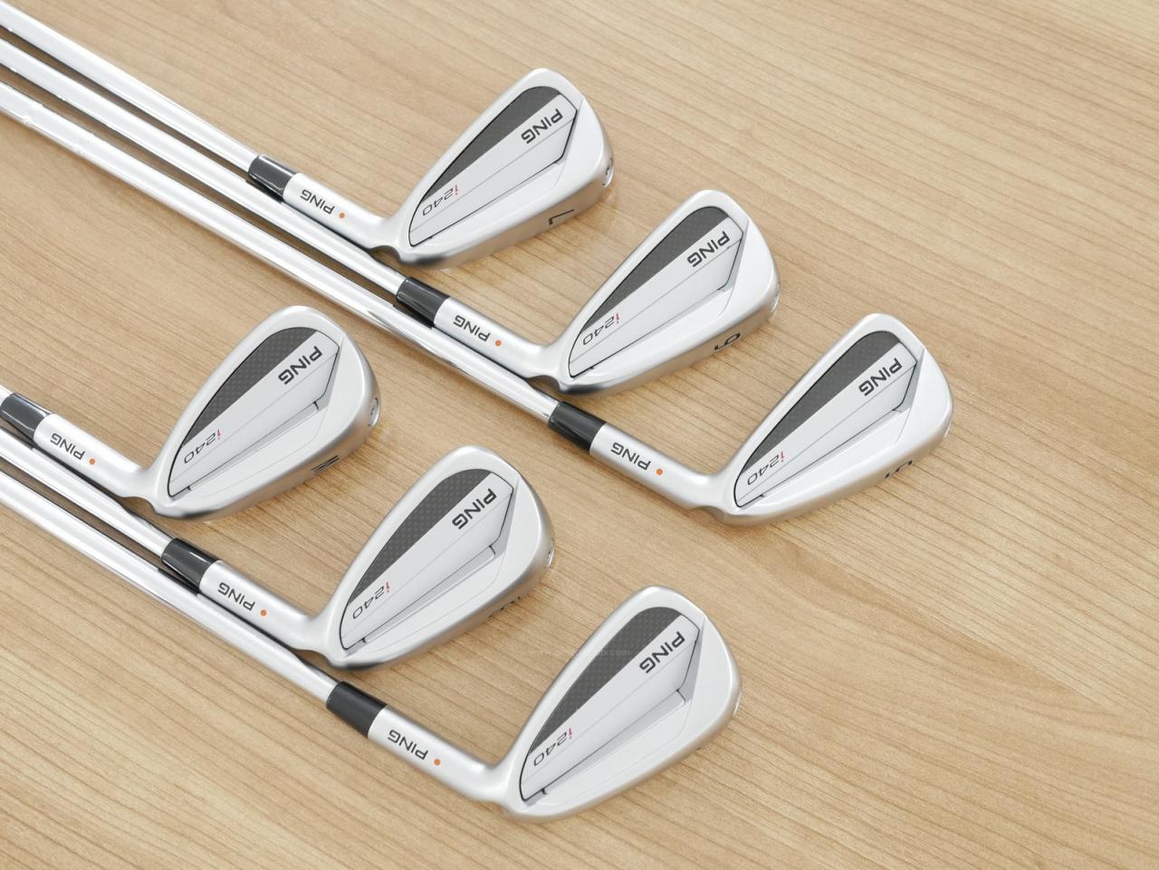 Iron set : Ping : ชุดเหล็ก Ping i240 (รุ่นล่าสุด ออกปี 2025) มีเหล็ก 5-Pw (6 ชิ้น) ก้านเหล็ก Dynamic Gold 105 S200