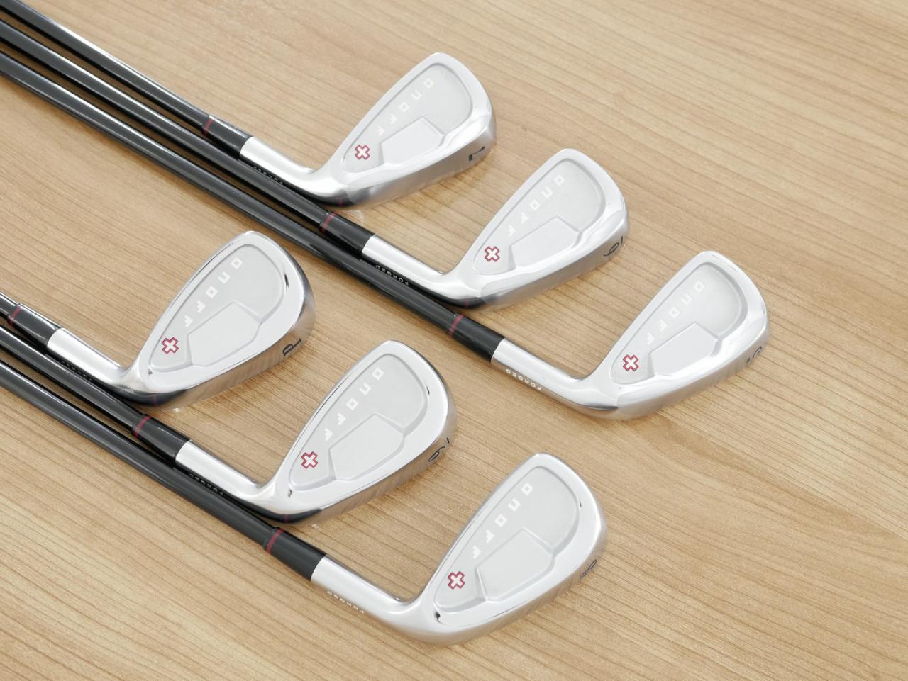 Iron set : Daiwa : ชุดเหล็ก Daiwa OnOff + (Forged) มีเหล็ก 5-Pw (6 ชิ้น) ก้านกราไฟต์ Flex R