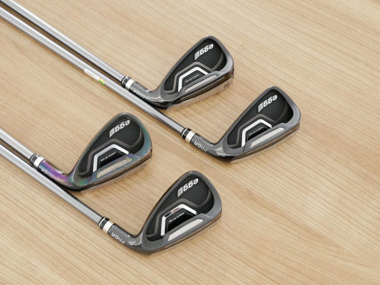 Iron set : PRGR : ชุดเหล็กกระเทย PRGR New Egg Iron (รุ่นปี 2017 ตีง่ายและไกลมาก) มีเหล็ก 7-Pw (4 ชิ้น) ก้านกราไฟต์ Flex R2 (M-35)