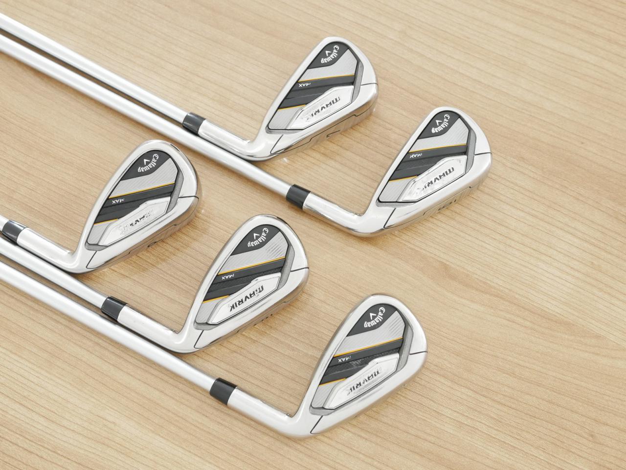 Iron set : Callaway : ชุดเหล็ก Callaway Mavrik MAX (ออกปี 2020 ตีง่าย ไกลมากๆ) มีเหล็ก 6-Pw (5 ชิ้น) ก้านกราไฟต์ Mitsubishi Diamana 40 Flex R