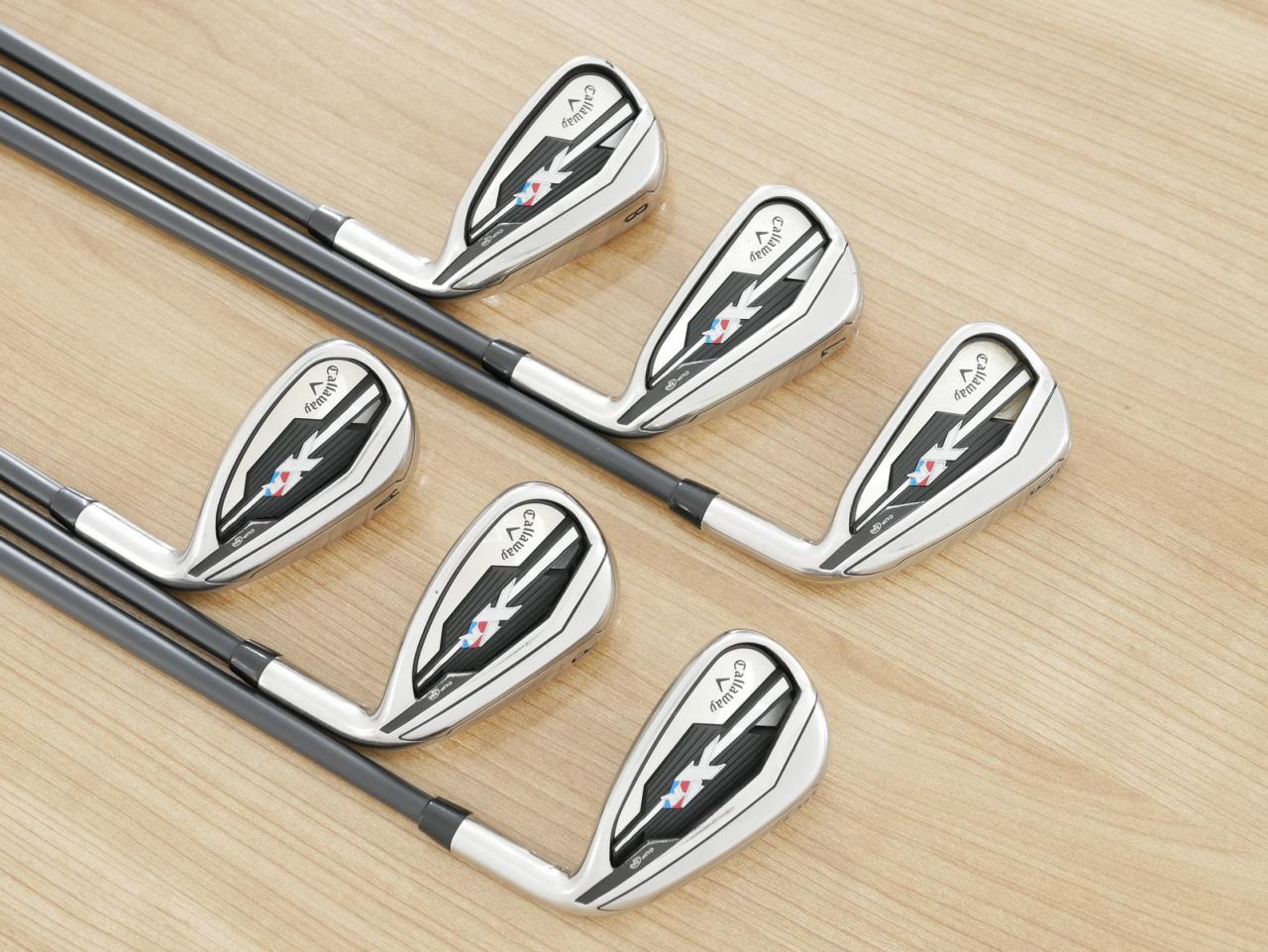 Iron set : Callaway : ชุดเหล็ก Callaway XR (ใบใหญ่ ตีง่ายมาก) มีเหล็ก 6-Pw,Aw (6 ชิ้น) ก้านกราไฟต์ Project X 4.5 Flex A