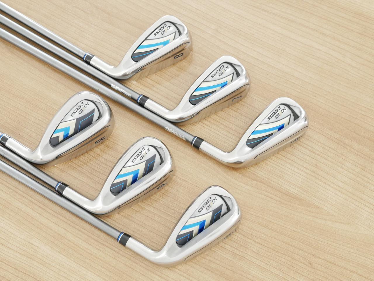 Iron set : XXIO : ชุดเหล็ก XXIO Cross 2 (ออกปี 2021 ตีไกลที่สุดของที่สุดจาก XXIO หน้าเด้งสุดๆ) มีเหล็ก 6-Pw,Aw (6 ชิ้น ตีไกลกว่าปกติ 2 เบอร์) ก้านกราไฟต์ MH-2000 Flex S