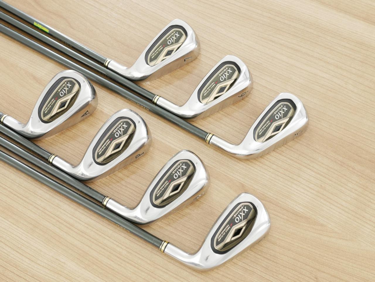 Iron set : XXIO : ชุดเหล็ก XXIO Prime 7 (รุ่นท๊อปสุด ตีง่าย ไกล) มีเหล็ก 5-Pw,Aw (7 ชิ้น) ก้านกราไฟต์ SP-700 Flex SR