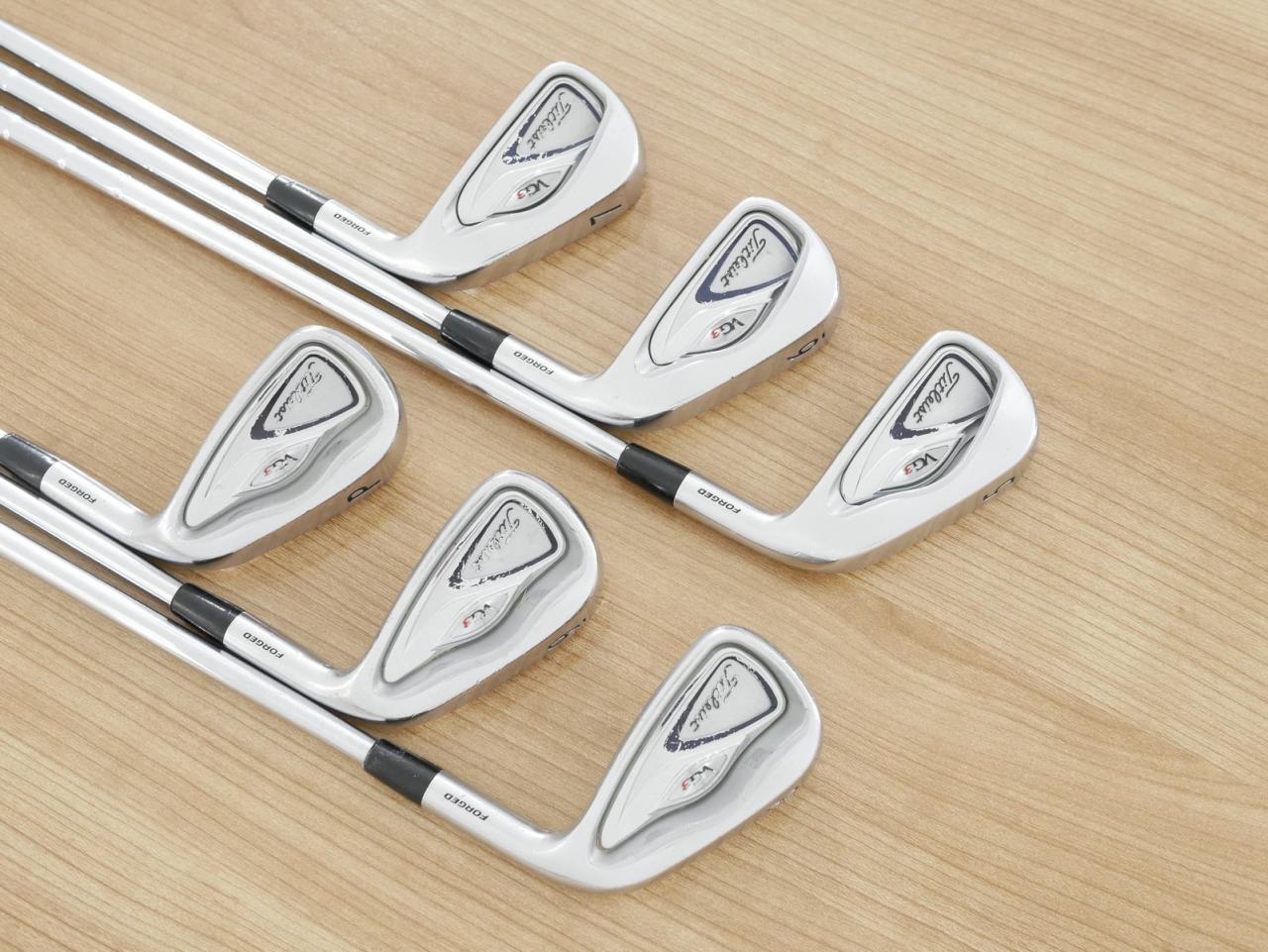 Iron set : Titleist : ชุดเหล็ก Titleist VG3 Forged (Japan Spec. ออกปี 2015) มีเหล็ก 5-Pw (6 ชิ้น) ก้านเหล็ก NS Pro 950 Flex S