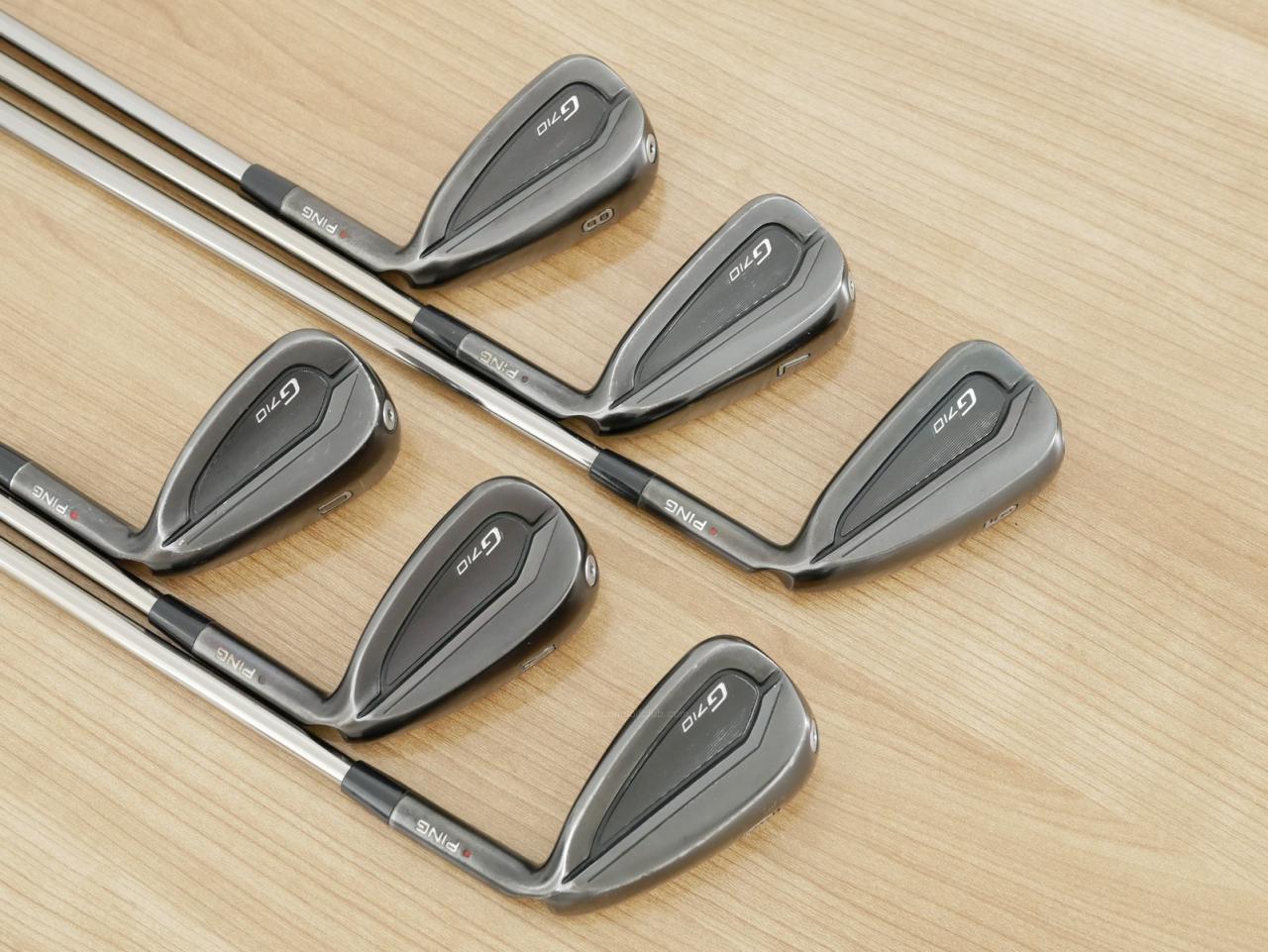 Iron set : Ping : ชุดเหล็ก Ping G710 (ปี 2021 Japan Spec. ใบใหญ่ ง่ายที่สุด ไกลที่สุดของ Ping) มีเหล็ก 6-Pw,Aw (6 ชิ้น) ก้านกราไฟต์ UST Mamiya ATTAS 60 Flex R