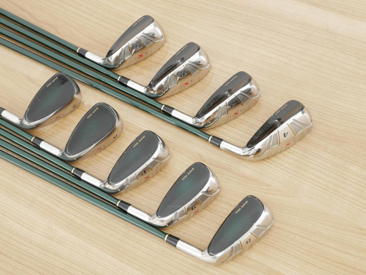Iron set : Katana : ชุดเหล็กกระเทย Katana Snipe Iron LX-9 มีเหล็ก 4-Pw,Aw,Sw (9 ชิ้น) ก้านกราไฟต์ Flex SR