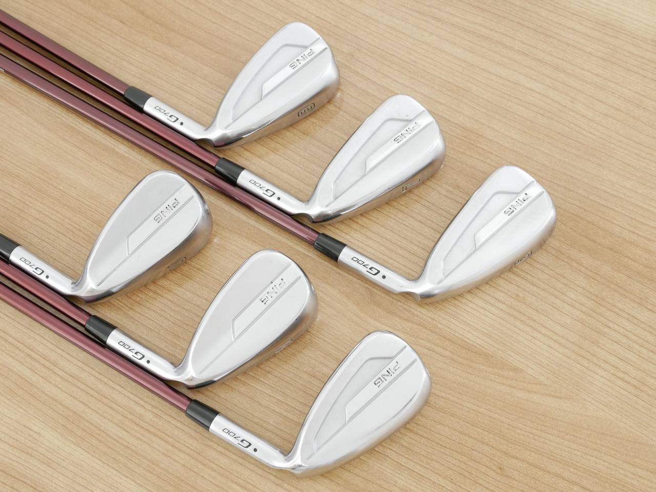 Iron set : Ping : ชุดเหล็ก Ping G700 (ปี 2019 Japan Spec. ใบใหญ่ ง่ายที่สุด ไกลที่สุดของ Ping) มีเหล็ก 6-Pw,Aw (6 ชิ้น) ก้านกราไฟต์ Mitsubishi FUBUKI Flex R