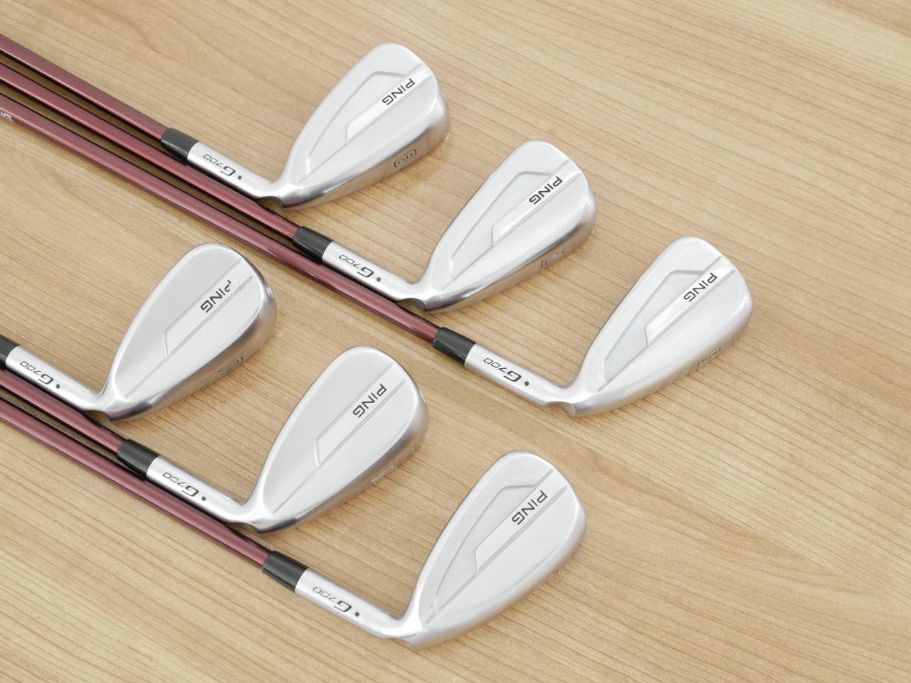 Iron set : Ping : ชุดเหล็ก Ping G700 (ปี 2019 Japan Spec. ใบใหญ่ ง่ายที่สุด ไกลที่สุดของ Ping) มีเหล็ก 6-Pw,Aw (6 ชิ้น) ก้านกราไฟต์ Mitsubishi FUBUKI Flex R