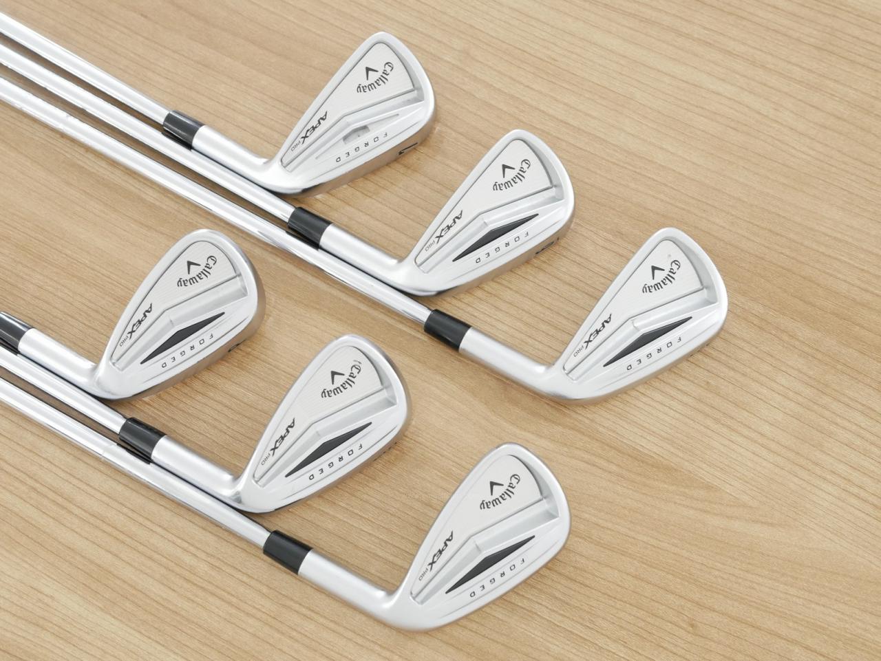 Iron set : Callaway : **มีตำหนิ** ชุดเหล็ก Callaway APEX Pro Forged มีเหล็ก 5-Pw (6 ชิ้น) ก้านเหล็ก NS Pro 950 Flex S