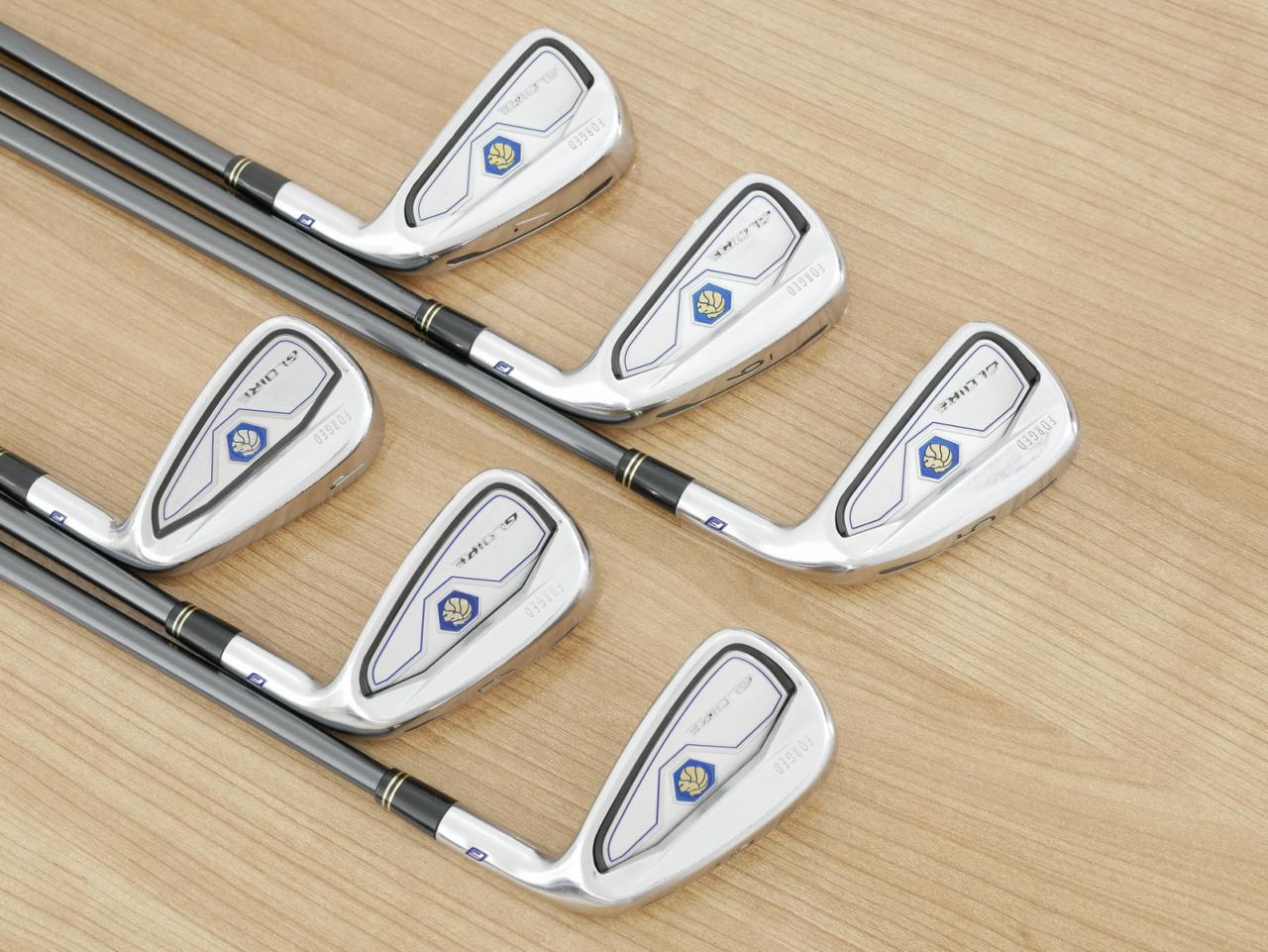 Iron set : Taylormade : ชุดเหล็ก Taylormade Gloire F Forged (รุ่นท๊อปสุด Japan Spec.) มีเหล็ก 5-Pw (6 ชิ้น) ก้านกราไฟต์ Flex R