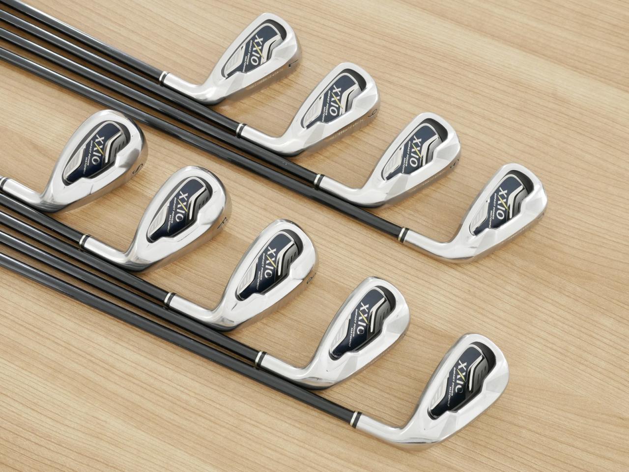 Iron set : XXIO : ชุดเหล็ก XXIO 6 (ใบใหญ่ ตีง่าย ไกล) มีเหล็ก 4-Pw,Aw,Sw (9 ชิ้น) ก้านกราไฟต์ MP-600 Flex S