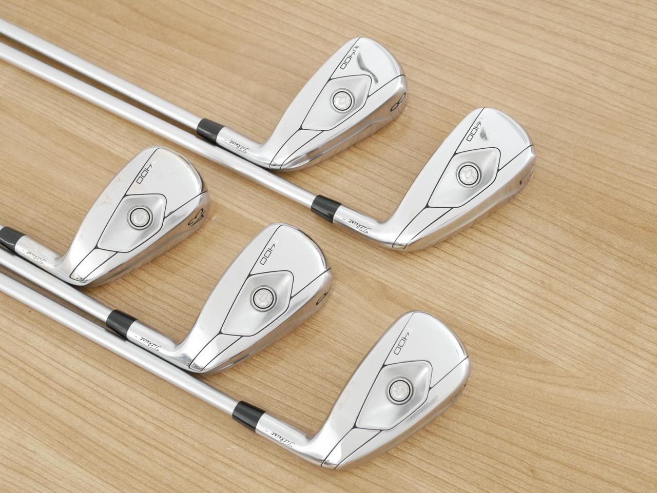Iron set : Titleist : **มีตำหนิ** ชุดเหล็ก Titleist T400 (ออกปี 2023 ตีง่ายที่สุด ไกลที่สุด) มีเหล็ก 7-Pw,43 (5 ชิ้น) ก้านกราไฟต์ Titleist 3D401 i50 Flex R
