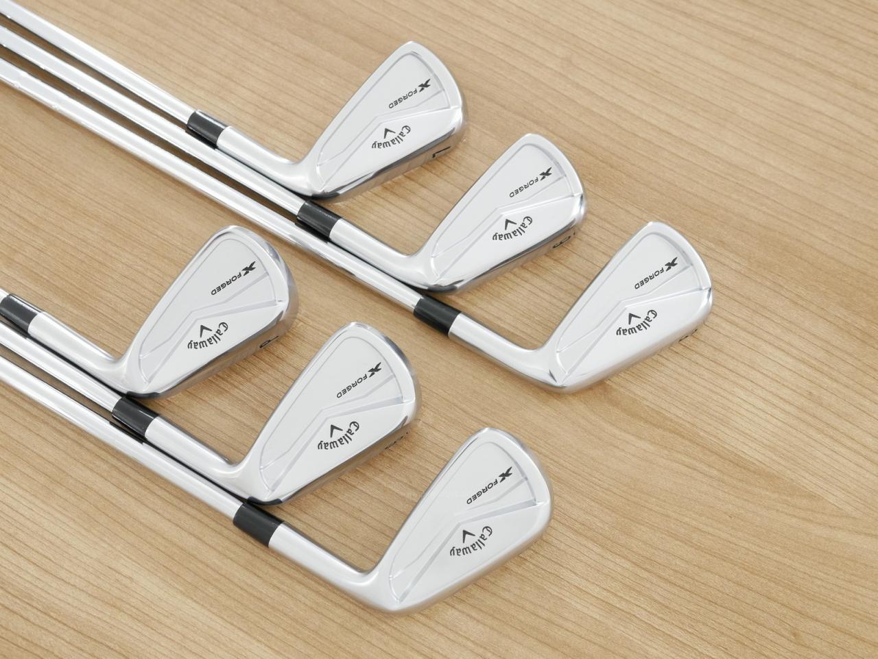 Iron set : Callaway : ชุดเหล็ก Callaway X Forged (รุ่นล่าสุด ปี 2024 นุ่ม แน่น หล่อมาก) มีเหล็ก 5-Pw (6 ชิ้น) ก้านเหล็ก NS Pro Modus 105 Flex S