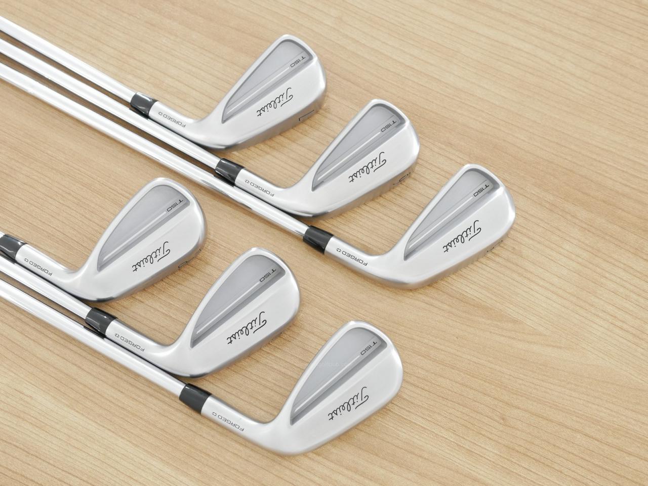 Iron set : Titleist : ชุดเหล็ก Titleist T150 Forged (รุ่นล่าสุด ออกปี 2025 นุ่ม แน่น คม) มีเหล็ก 5-Pw (6 ชิ้น) ก้านเหล็ก True Temper AMT White Flex S