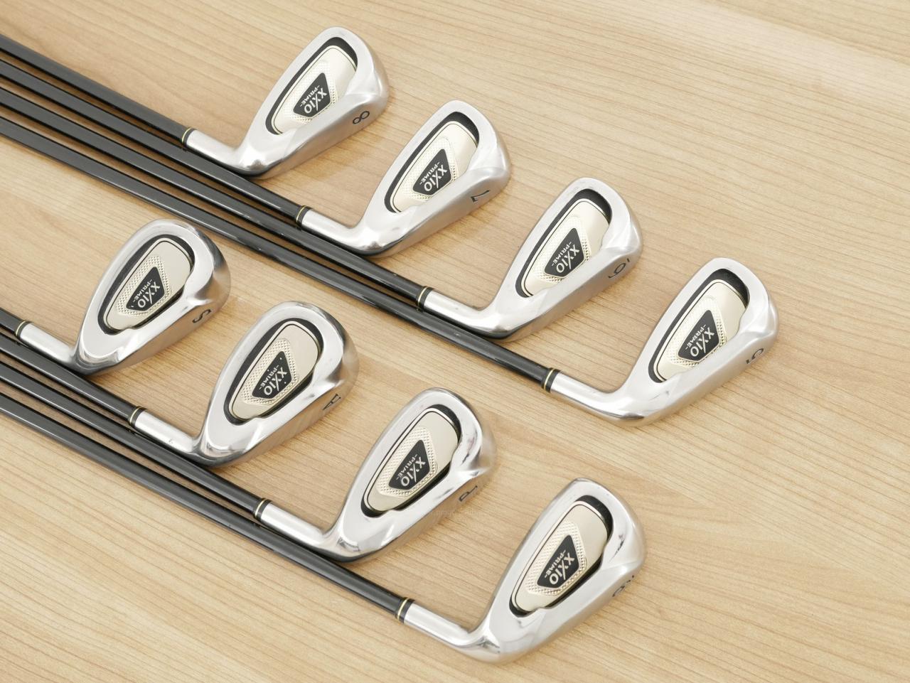 Iron set : XXIO : ชุดเหล็ก XXIO Prime 5 (รุ่นท๊อปสุด หน้าเด้ง) มีเหล็ก 5-Pw,Aw,Sw (8 ชิ้น) ก้าน SP-500 Flex R