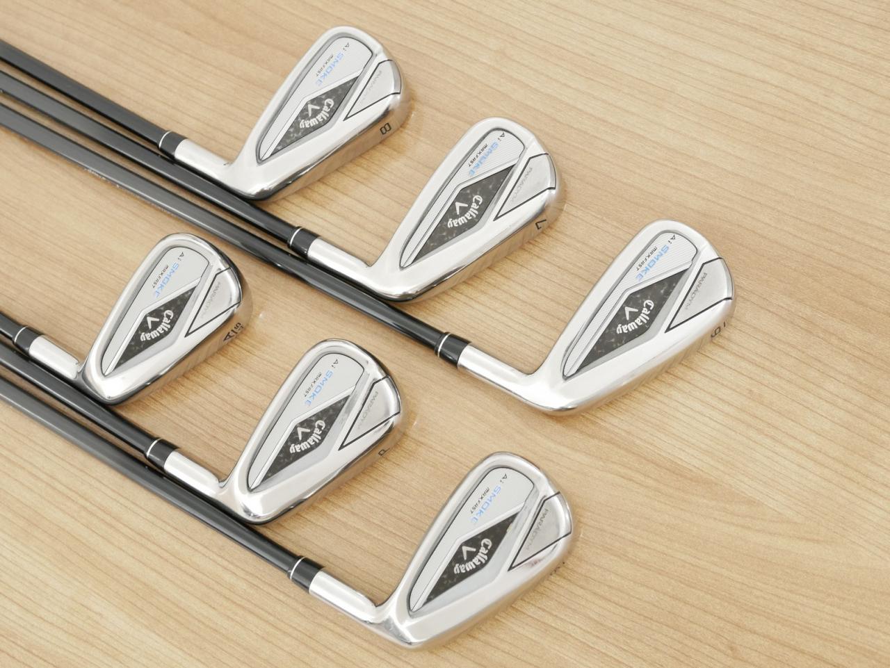 Iron set : Callaway : ชุดเหล็ก Callaway Paradym Ai Smoke Max Fast (ออกปี 2024 ตีง่ายมาก ไกล Japan Spec.) มีเหล็ก 6-Pw,Aw (6 ชิ้น) ก้านกราไฟต์ Mitsubishi TENSEI 40 Flex R