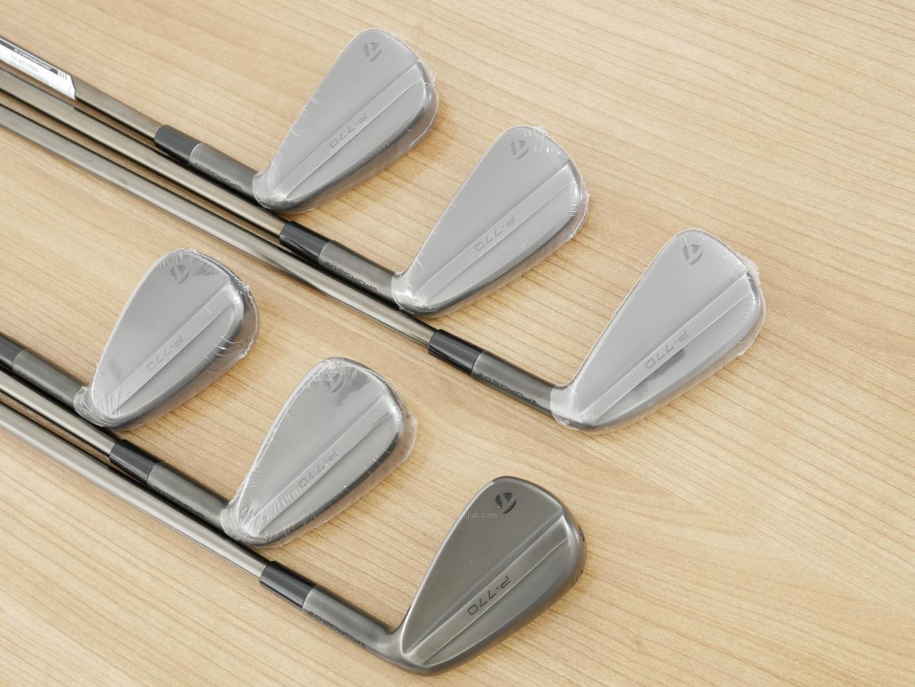 Iron set : Taylormade : **ของใหม่ แต่มีแกะพลาสติกแล้วบางชิ้นนะครับ** ชุดเหล็ก Taylormade P770 Black Forged (หายาก รุ่นล่าสุด ออกปี 2024 นุ่ม แน่น) มีเหล็ก 5-Pw (6 ชิ้น) ก้านเหล็ก Ns Pro Modus 120 Flex S