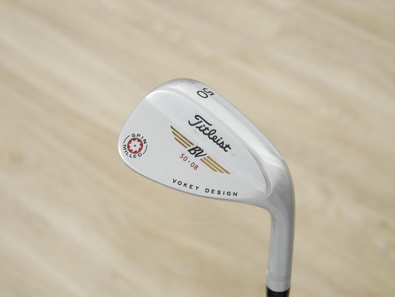 Wedge : Other : Wedge Titleist Vokey Design SPIN MILLED Loft 50 ก้านเหล็ก Dynamic Gold Wedge Flex