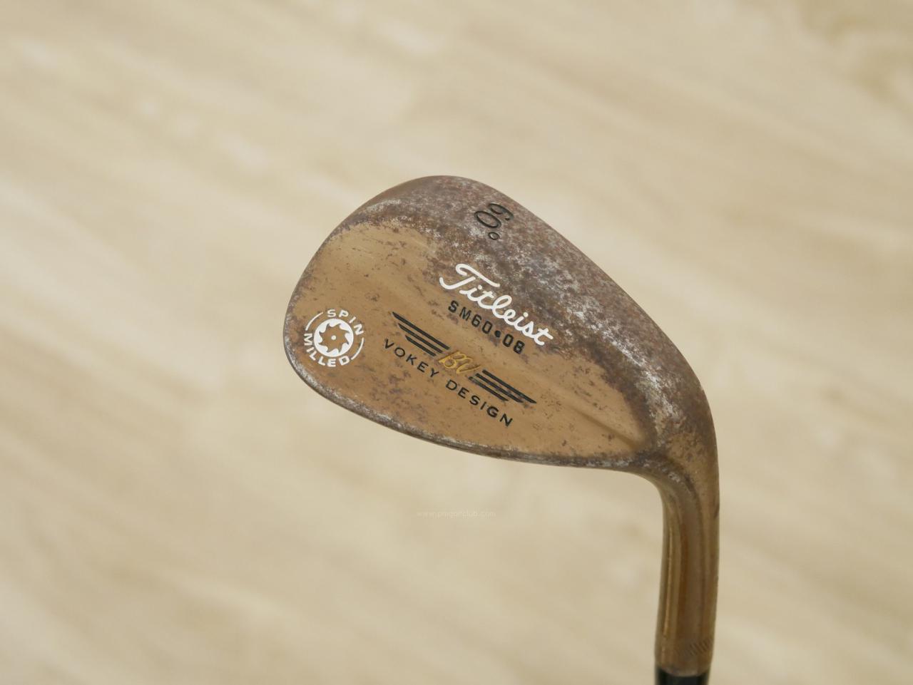 Wedge : Other : Wedge Titleist Vokey Design SPIN MILLED Loft 60 ก้านเหล็ก Dynamic Gold Wedge