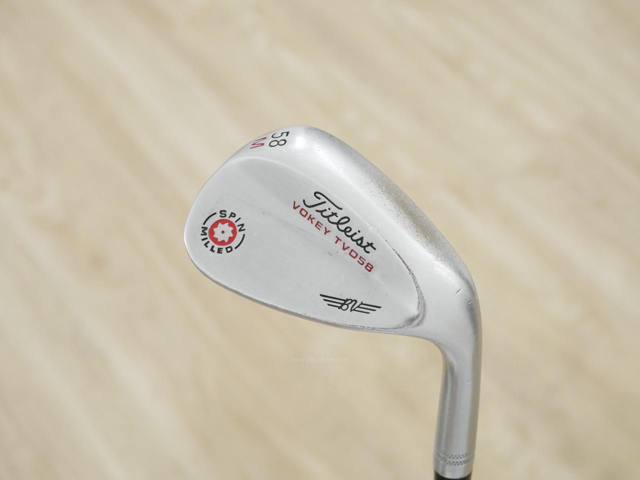 Wedge : Other : Wedge Titleist Vokey TVD Spin Milled Loft 58 ก้านเหล็ก Dynamic Gold S200