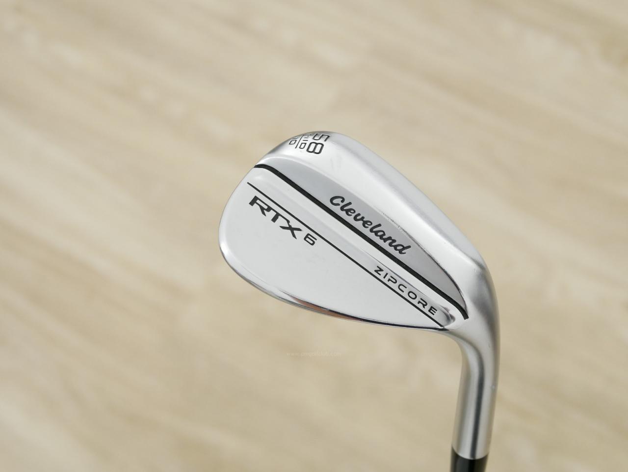 Wedge : Cleveland : Wedge Cleveland RTX 6 ZIPCORE Loft 58 ก้านกราไฟต์ Mitsubishi Diamana ZX-II 60 Wedge Flex