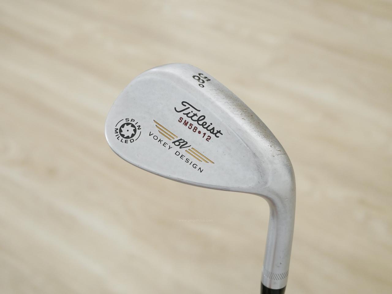 Wedge : Other : Wedge Titleist Vokey Design SPIN MILLED Loft 58 ก้านเหล็ก Dynamic Gold S200