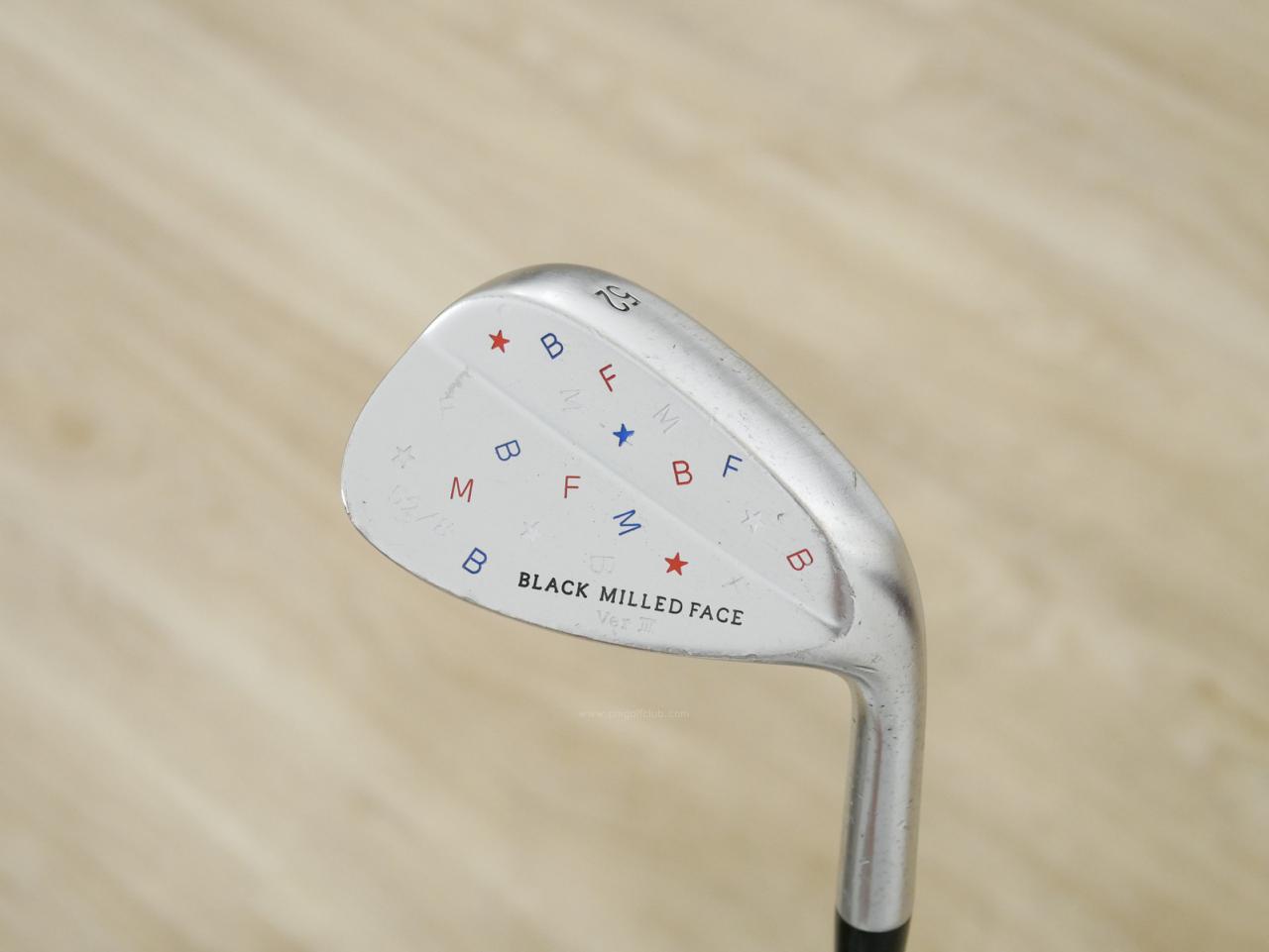 Wedge : Other : Wedge BMF BLACK MILLED FACE Ver III Loft 52 ก้านเหล็ก Dynamic Gold S200