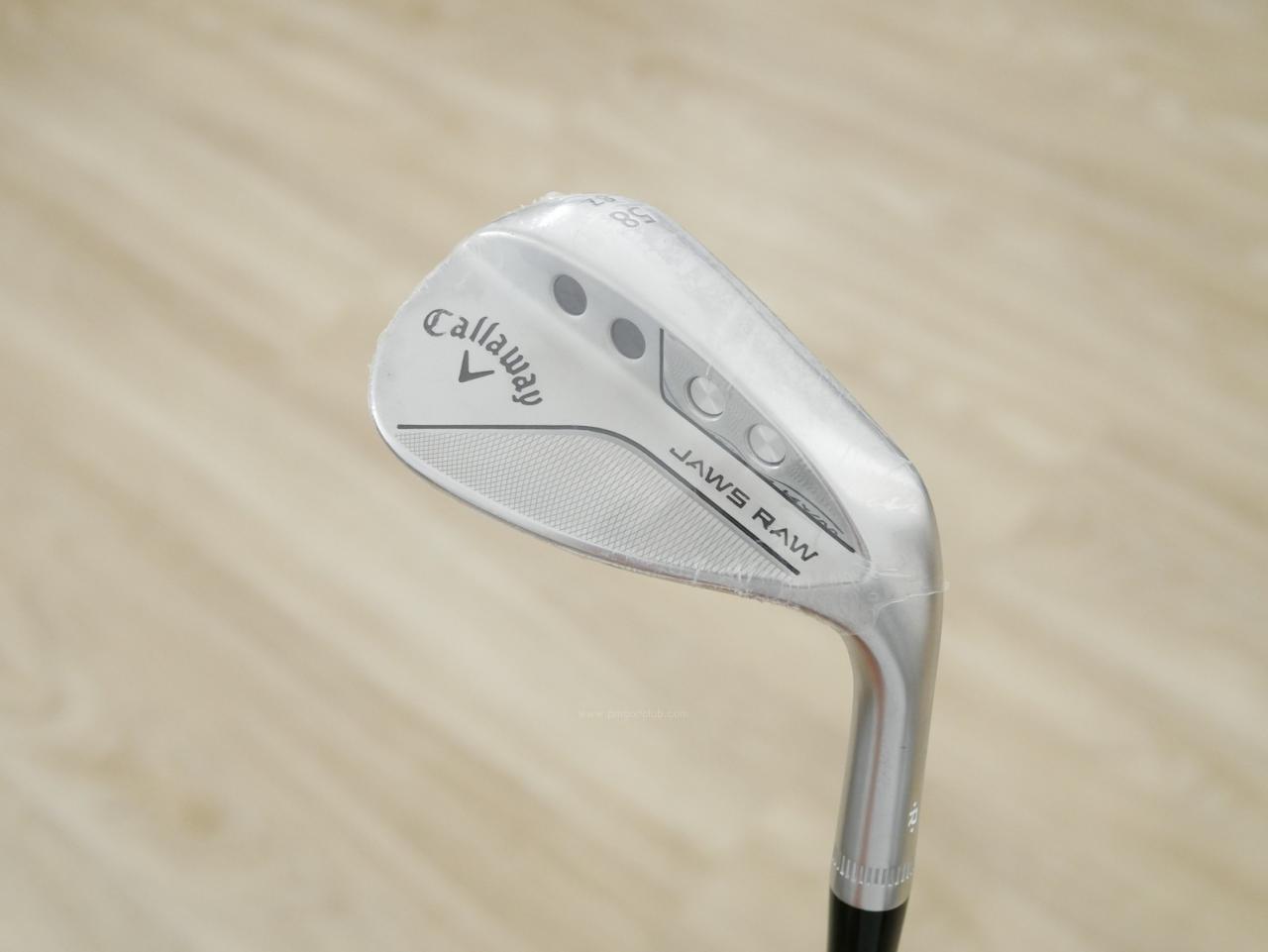 Wedge : Callaway : **ของใหม่ ยังไม่แกะพลาสติก** Wedge Callaway JAWS RAW (รุ่นใหม่ ปี 2023) Loft 58 ก้านเหล็ก NS Pro Modus 115 Flex S