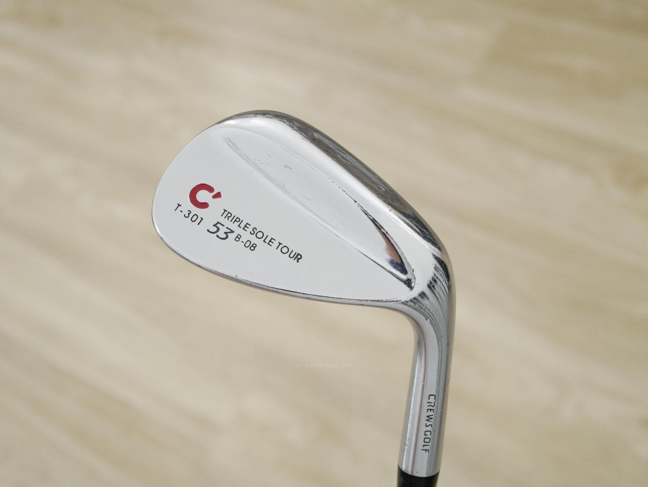 Wedge : Other : Wedge Crews Golf T-301 Triple Sole Tour Loft 53 ก้านเหล็ก NS Pro 950 Flex R
