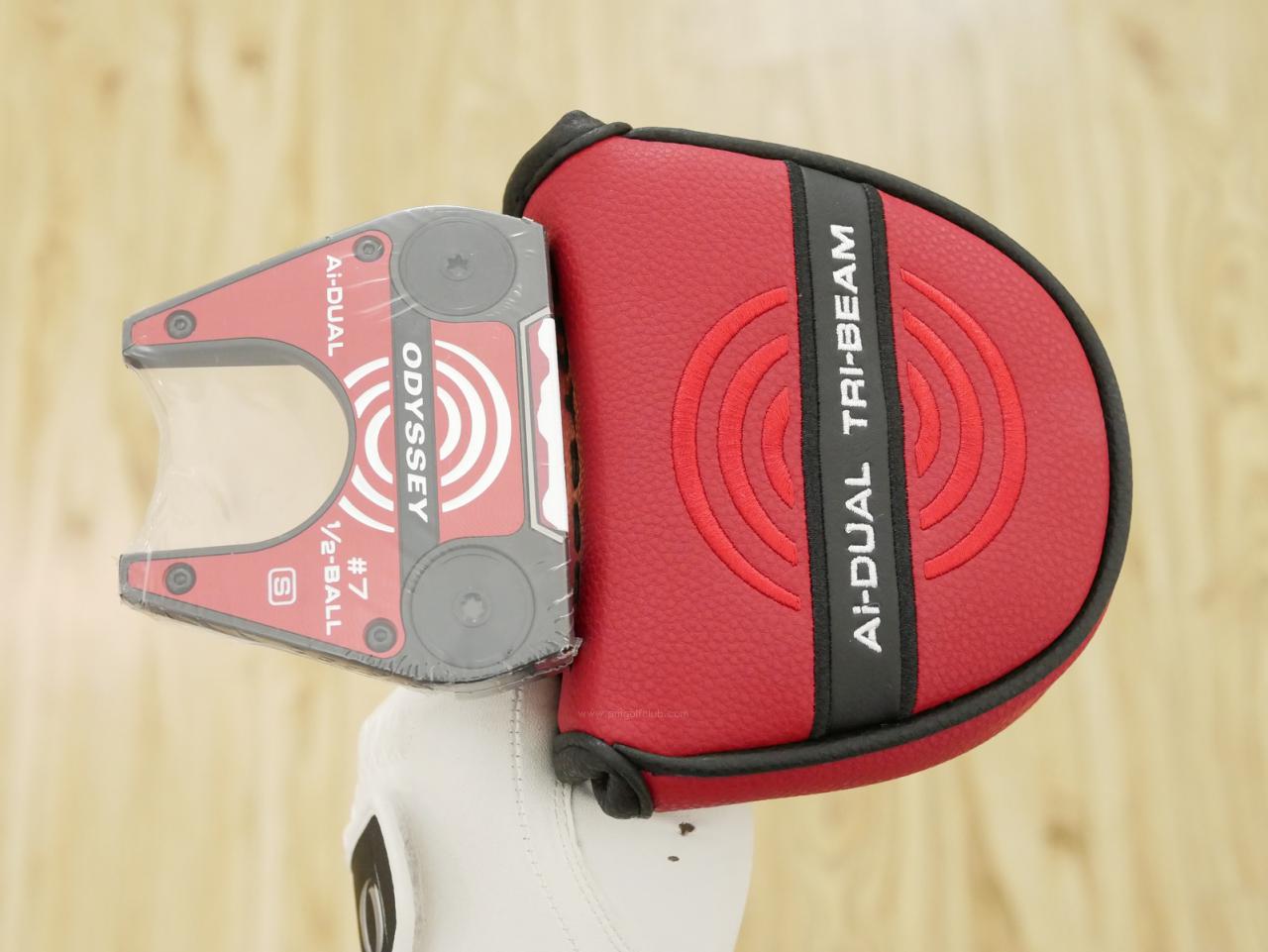 Putter : All : **ของใหม่ ยังไม่แกะพลาสติก** พัตเตอร์ Odyssey Ai-DUAL 1/2 ball #7 S (รุ่นล่าสุด ออกปี 2026) ยาว 34 นิ้ว