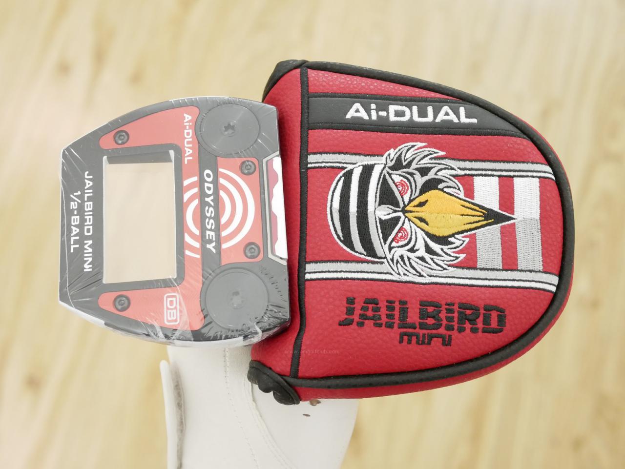 Putter : All : **ของใหม่ ยังไม่แกะพลาสติก** พัตเตอร์ Odyssey Ai-DUAL Jailbird Mini 1/2-BALL (รุ่นล่าสุด ออกปี 2026) ยาว 34 นิ้ว