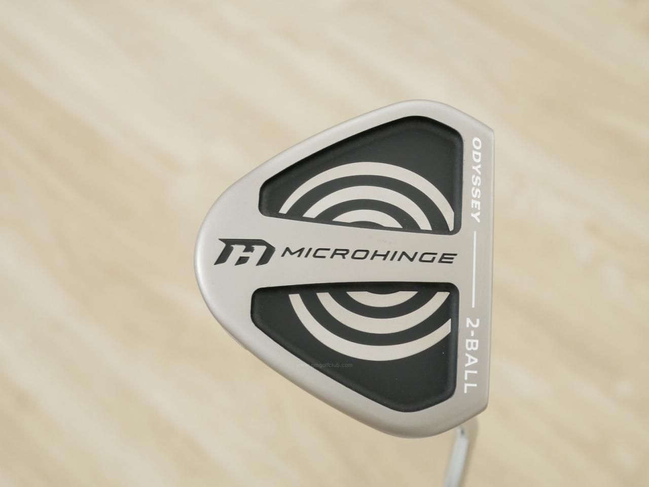 Putter : All : พัตเตอร์ Odyssey Microhinge 2-Ball V-Line (รุ่นล่าสุด ปี 2025) ยาว 34 นิ้ว