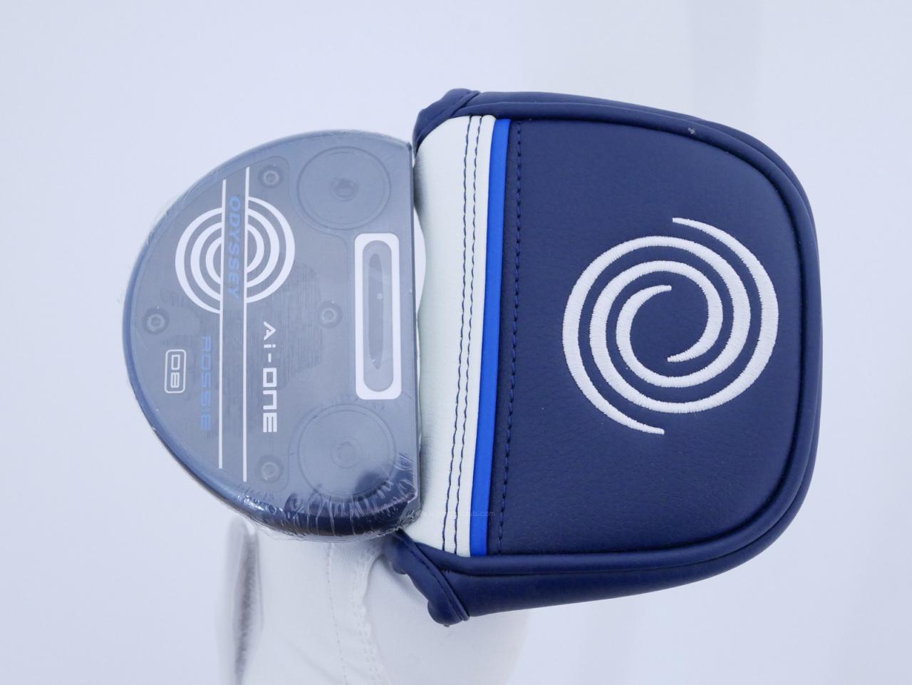 Putter : All : **ของใหม่ ยังไม่แกะพลาสติก** พัตเตอร์ Odyssey Ai-ONE Rossie DB (รุ่นล่าสุด ออกปี 2024) ก้าน Stroke LAB 90 ยาว 34 นิ้ว