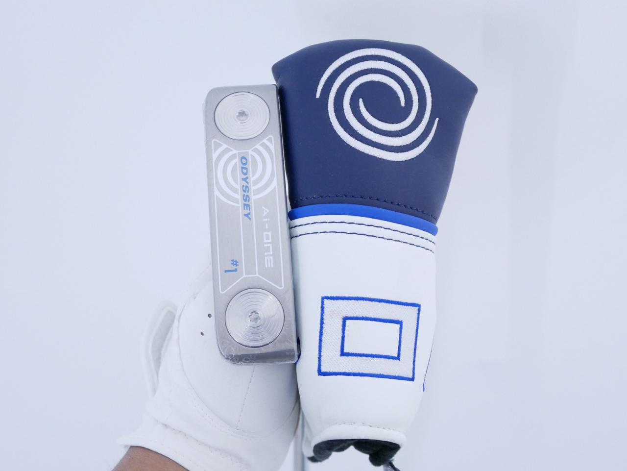 Putter : All : **ของใหม่ ยังไม่แกะพลาสติก** พัตเตอร์ Odyssey Ai-ONE Silver #1 (รุ่นล่าสุด ออกปี 2024) ก้าน Stroke LAB 90 ยาว 34 นิ้ว