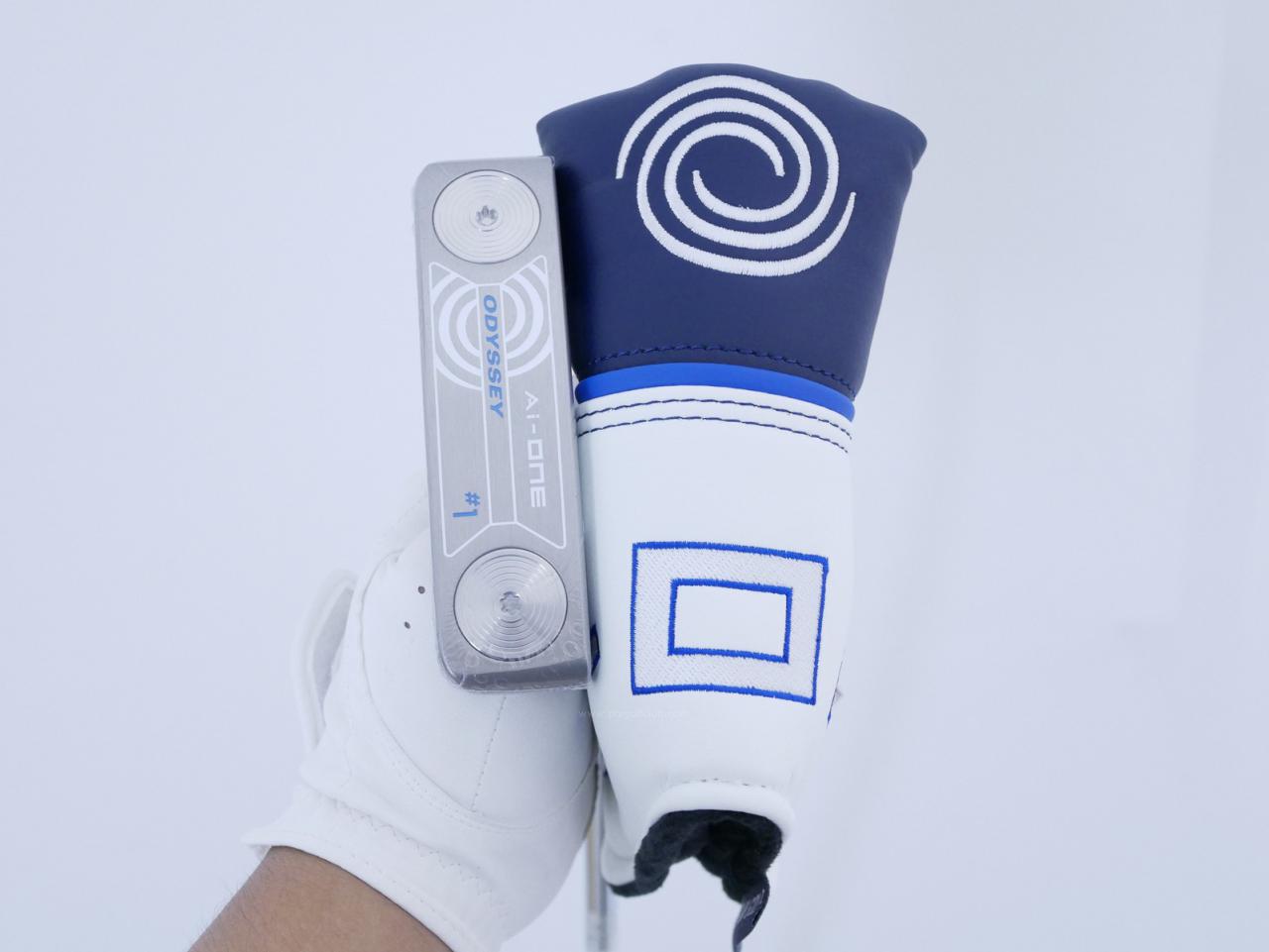 Putter : All : **ของใหม่ ยังไม่แกะพลาสติก** พัตเตอร์ Odyssey Ai-ONE Silver #1 (รุ่นล่าสุด ออกปี 2024) ก้าน Stroke LAB 90 ยาว 34 นิ้ว