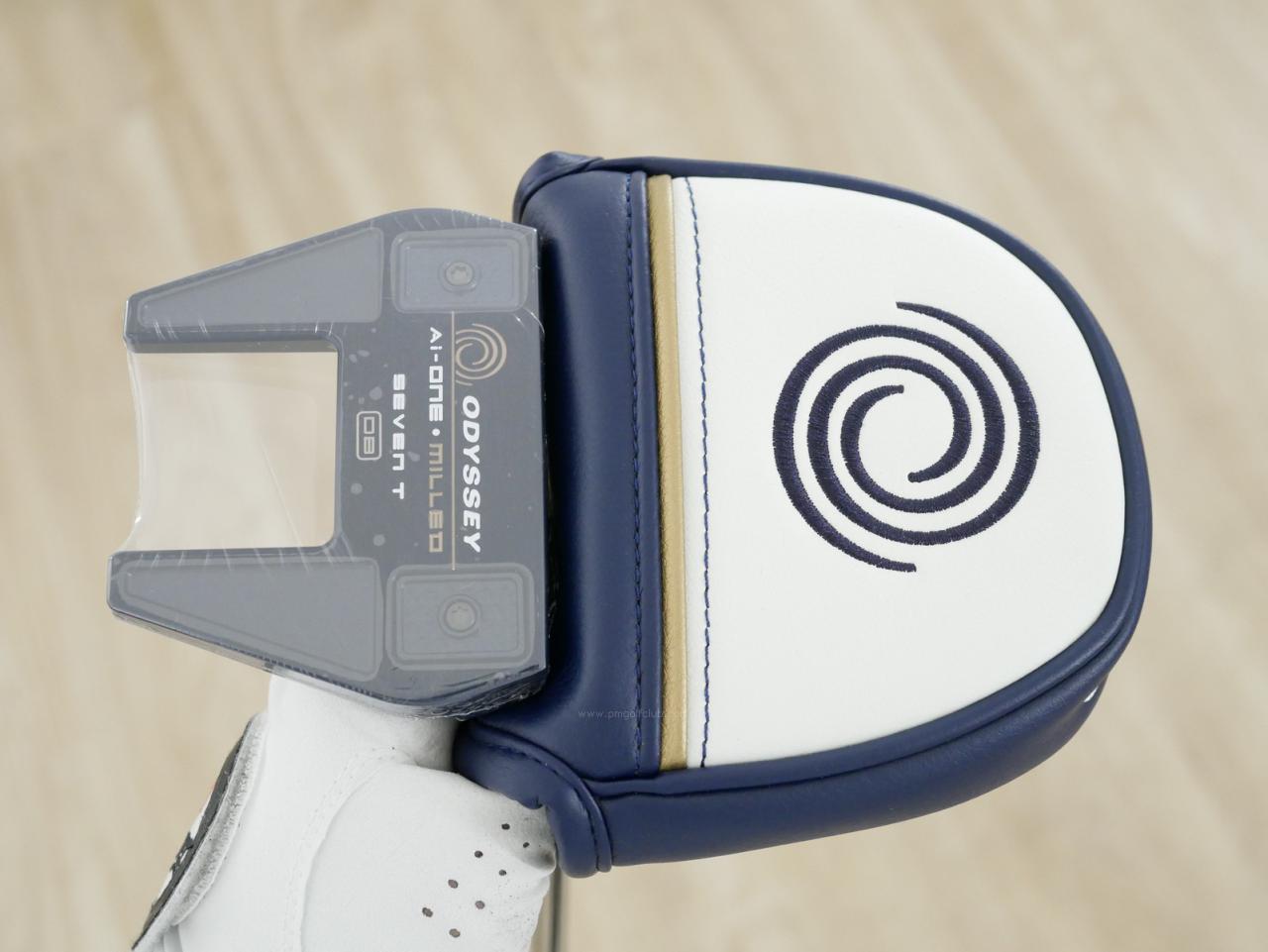 Putter : All : **ของใหม่ ยังไม่แกะพลาสติก** พัตเตอร์ Odyssey Ai-ONE Milled SEVEN T DB (รุ่นท็อป ล่าสุด ออกปี 2024) ก้าน Stroke LAB 90 ยาว 34 นิ้ว