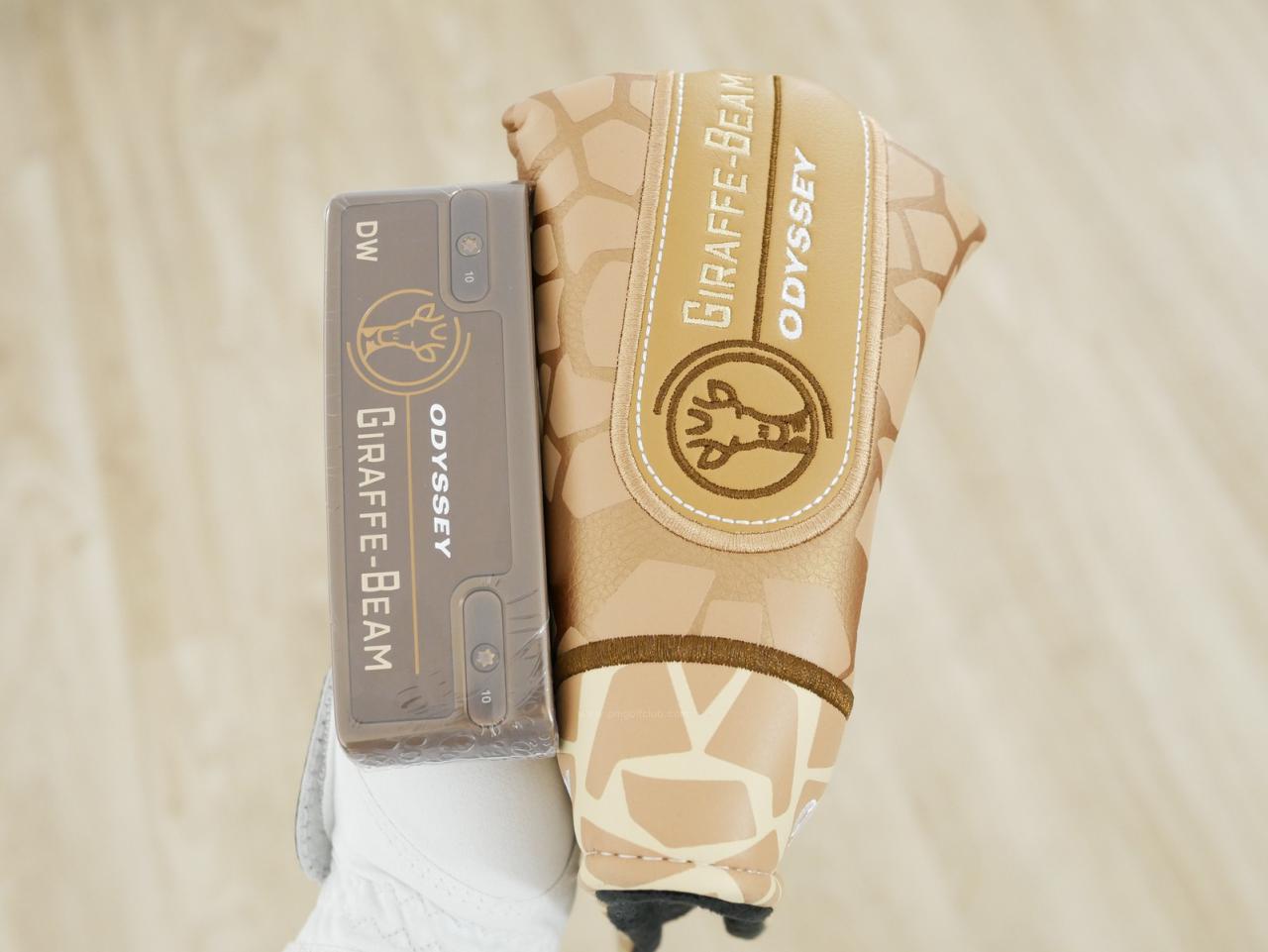 Putter : All : **ของใหม่ ยังไม่แกะพลาสติก** พัตเตอร์ Odyssey GIRAFFE-BEAM DW (รุ่นล่าสุด ออกปี 2024 หายาก) ก้าน Stroke LAB SL 90 ยาว 34 นิ้ว