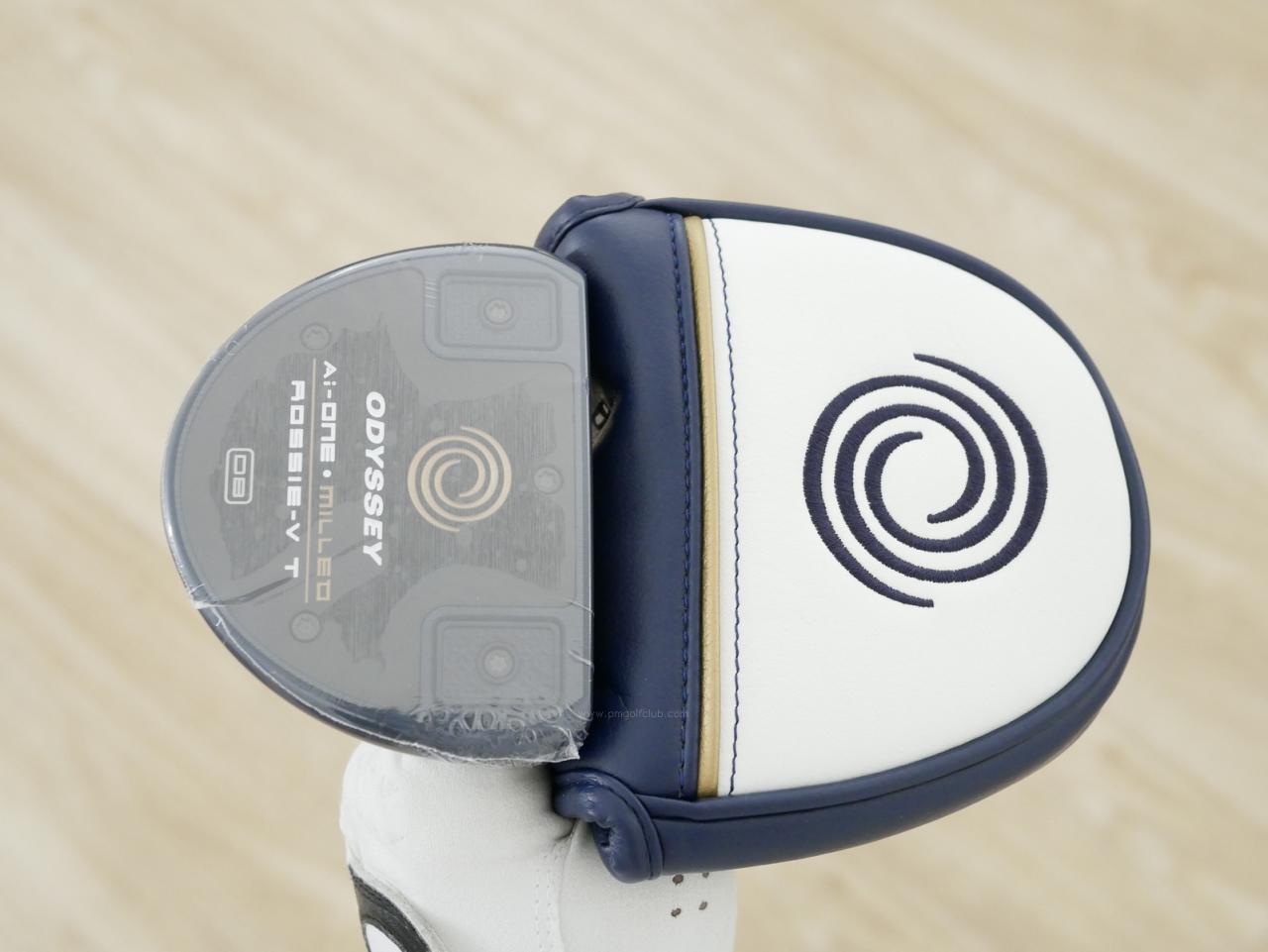 Putter : All : **ของใหม่ ยังไม่แกะพลาสติก** พัตเตอร์ Odyssey Ai-ONE Milled ROSSIE-V T DB (รุ่นท็อป ออกปี 2024) ก้าน Stroke LAB 90 ยาว 34 นิ้ว