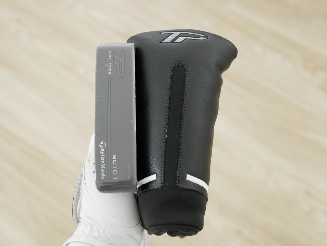 Putter : All : **ของใหม่ ยังไม่แกะพลาสติก** พัตเตอร์ Taylormade TP Black Collection Soto 1 (รุ่นปี 2024) ก้าน KBS Putter 120 ยาว 34 นิ้ว