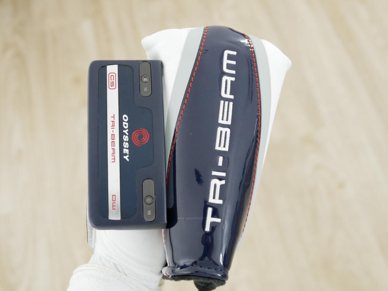 Putter : All : พัตเตอร์ Odyssey Tri-Beam DOUBLE WIDE CS (ออกปี 2023) ก้าน Stroke LAB 70 ยาว 33 นิ้ว