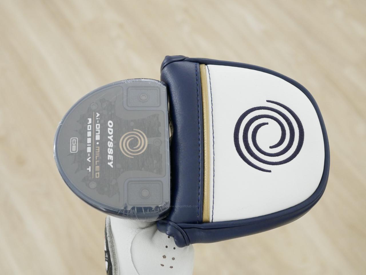 Putter : All : **ของใหม่ ยังไม่แกะพลาสติก** พัตเตอร์ Odyssey Ai-ONE Milled ROSSIE-V T DB (รุ่นท็อป ออกปี 2024) ก้าน Stroke LAB 90 ยาว 34 นิ้ว