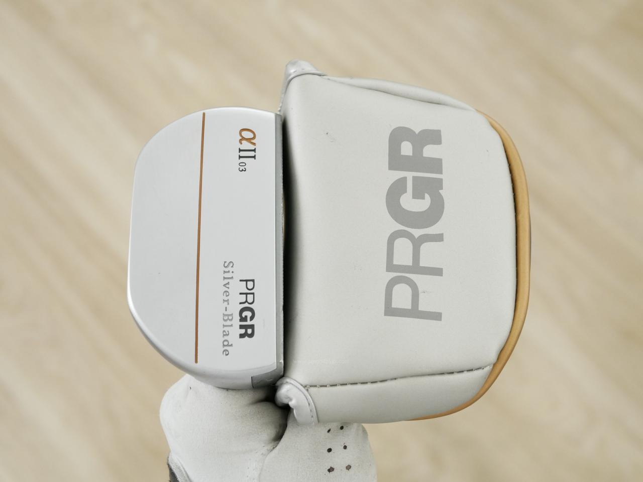 Putter : All : พัตเตอร์ PRGR Silver-Blade a II 03 (Mallet) ยาว 34 นิ้ว